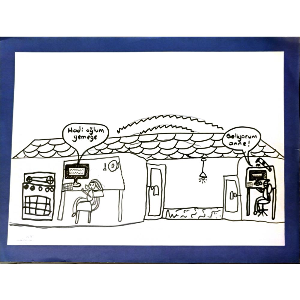 Efe Demirci 29x21cm Orijinal Karikatür BOD06964