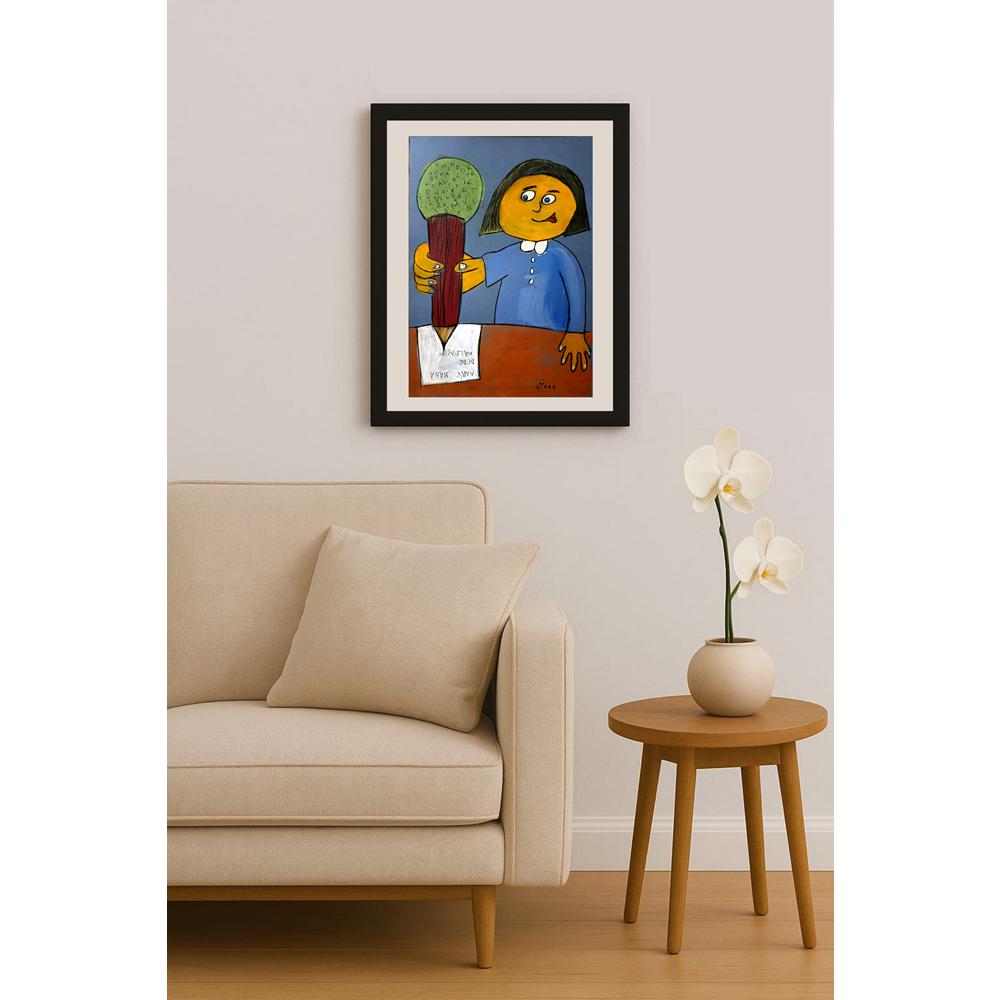 Gizem Sandallıoğlu 29x21cm Orijinal Karikatür BOD06968