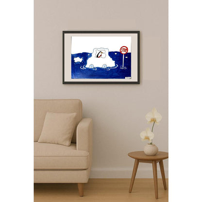 Çevik Basmacı 35x25cm Orijinal Karikatür BOD06972