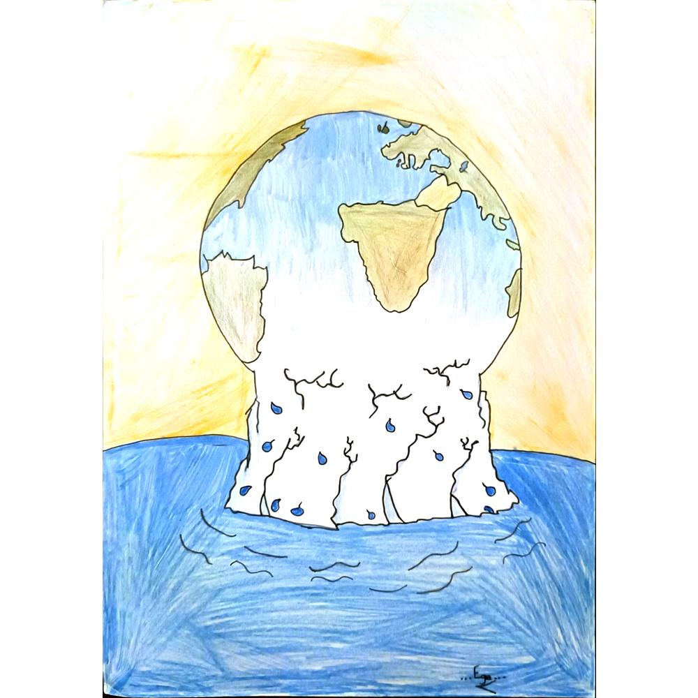 Ege Bayraktaroğlu 35x25cm Orijinal Karikatür BOD06974