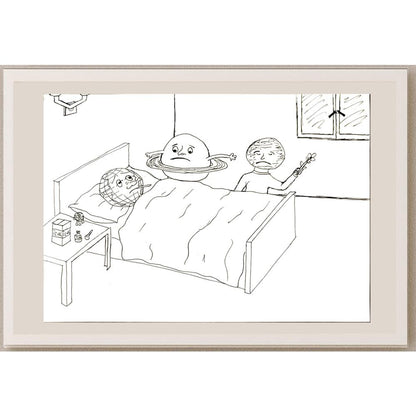 Necati ArdaŞenlik 29x21cm Orijinal Karikatür BOD06977