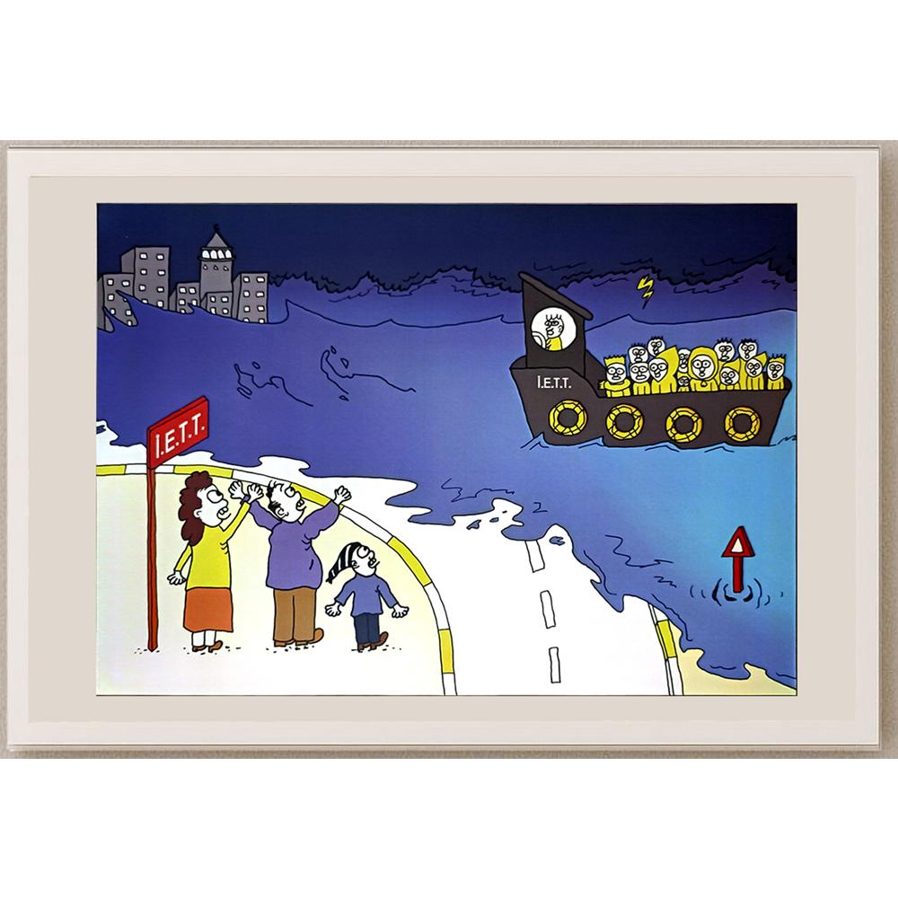 Özge Gençoğlu 29x21cm Orijinal Karikatür BOD06979