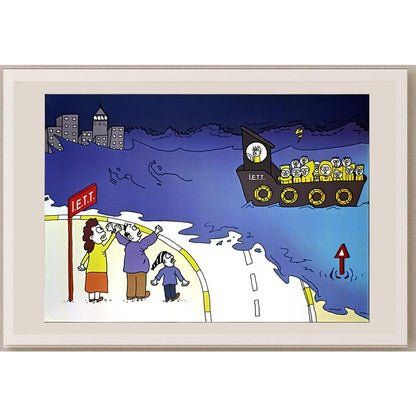 Özge Gençoğlu 29x21cm Orijinal Karikatür BOD06979