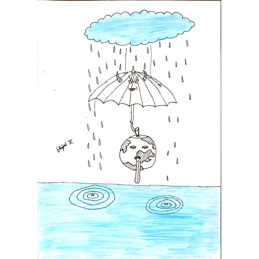 Ertuğrul Korkmaz 29x21cm Orijinal Karikatür BOD06981