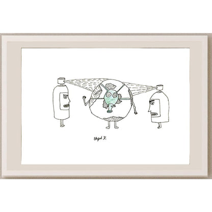 Ertuğrul Korkmaz 29x21cm Orijinal Karikatür BOD06982