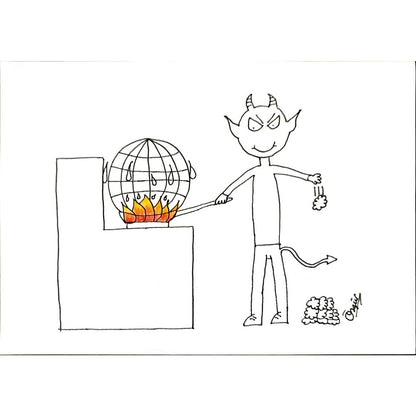 BiranÖzgür Sarıyer 29x21cm Orijinal Karikatür BOD06987