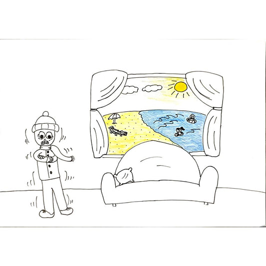 Zeynep Bidan Hacıismailoğlu 29x21cm Orijinal Karikatür BOD06989