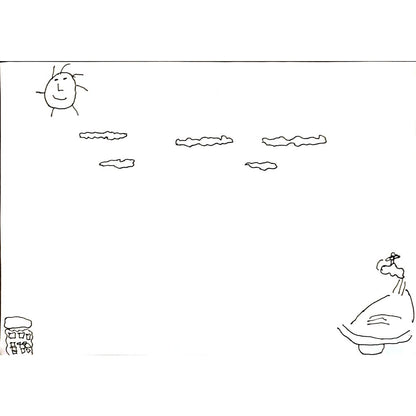 Sevgi Uzunbacak 29x21cm Orijinal Karikatür BOD06990