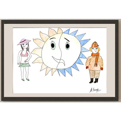 Göksu Ozanoğlu 29x21cm Orijinal Karikatür BOD06991