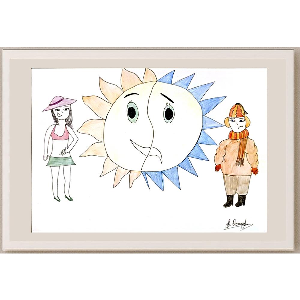Göksu Ozanoğlu 29x21cm Orijinal Karikatür BOD06991
