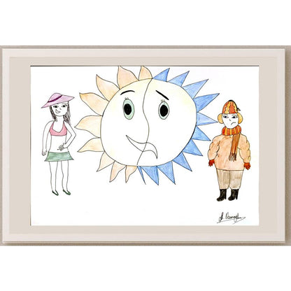 Göksu Ozanoğlu 29x21cm Orijinal Karikatür BOD06991