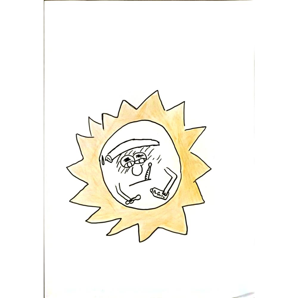 Umut Tunç 29x21cm Orijinal Karikatür BOD06996