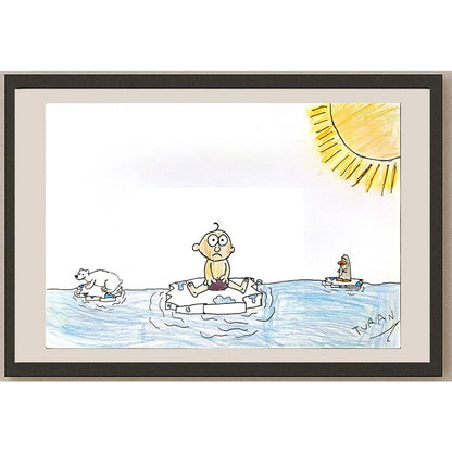 Turan Deniz Kutay 29x21cm Orijinal Karikatür BOD06999