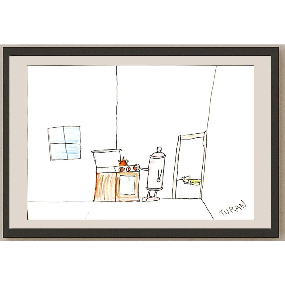 Turan Deniz Kutay 29x21cm Orijinal Karikatür BOD07001
