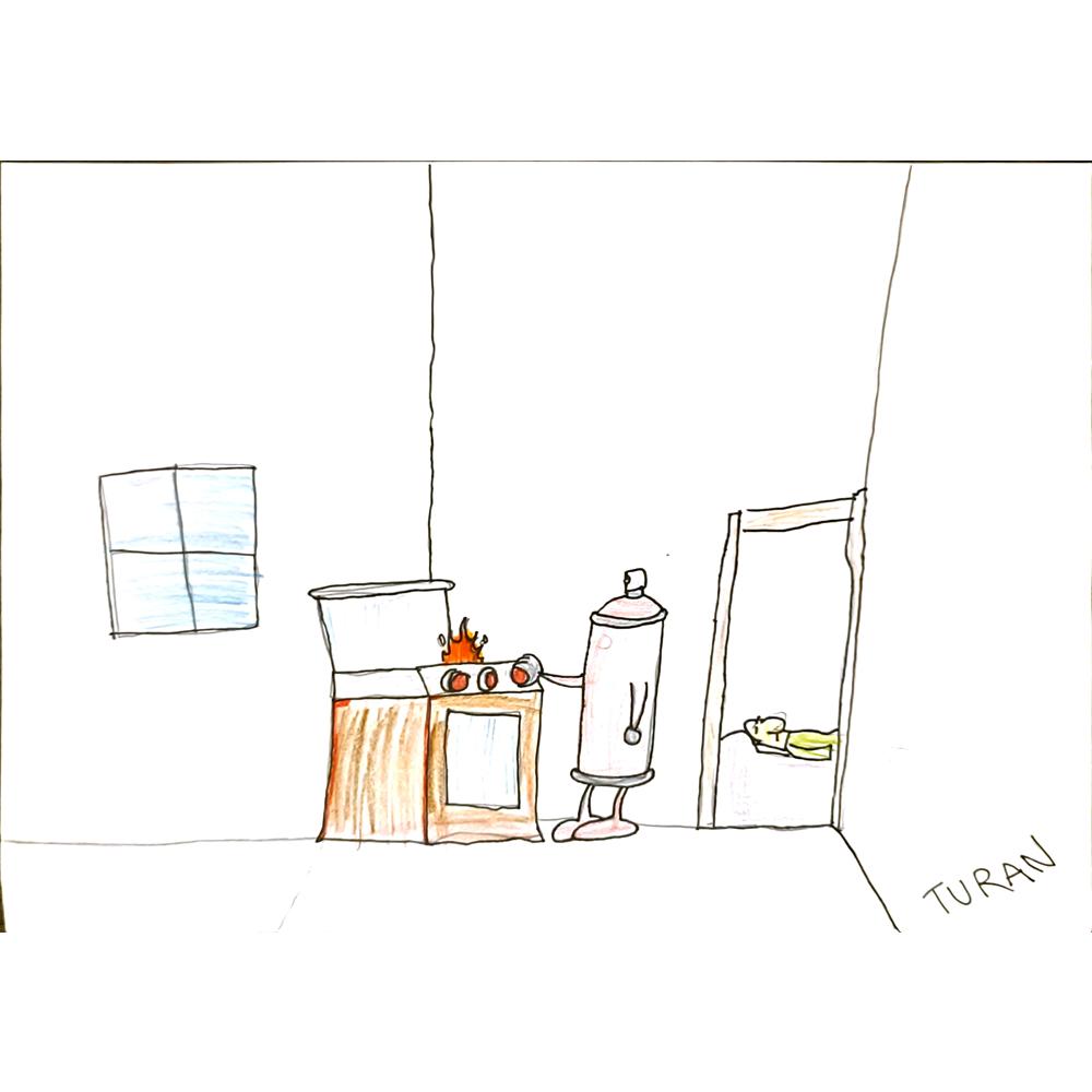 Turan Deniz Kutay 29x21cm Orijinal Karikatür BOD07001