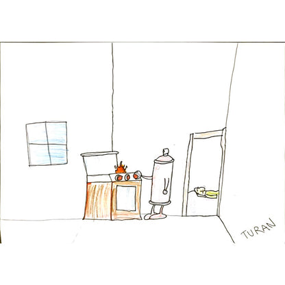 Turan Deniz Kutay 29x21cm Orijinal Karikatür BOD07001