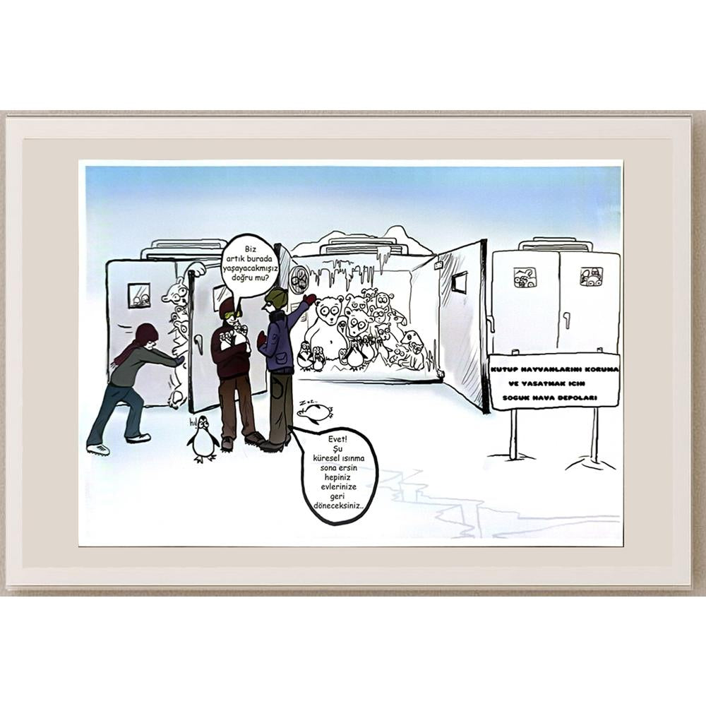 Anıl Türkyılmaz 29x21cm Orijinal Karikatür BOD07007