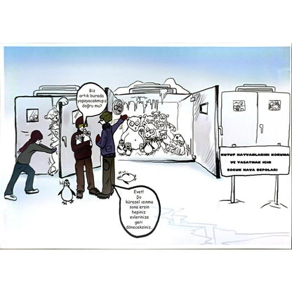 Anıl Türkyılmaz 29x21cm Orijinal Karikatür BOD07007