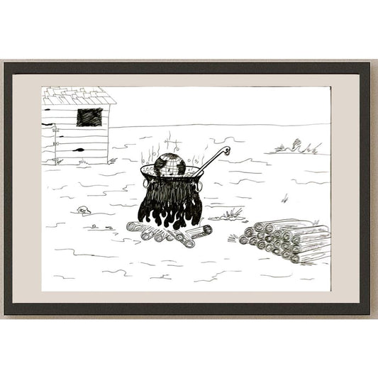 Necati ArdaŞenlik 29x21cm Orijinal Karikatür BOD07012