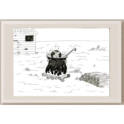 Necati ArdaŞenlik 29x21cm Orijinal Karikatür BOD07012