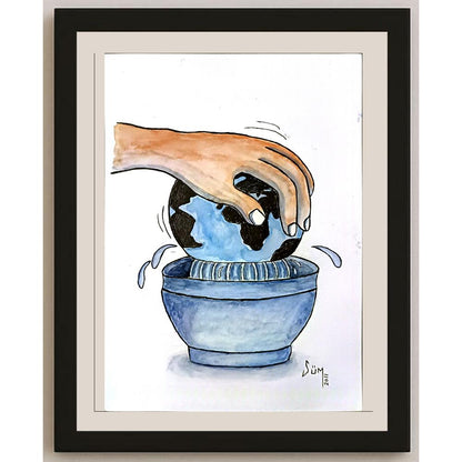 Sümeyye Muş 29x21cm Orijinal Karikatür BOD07014