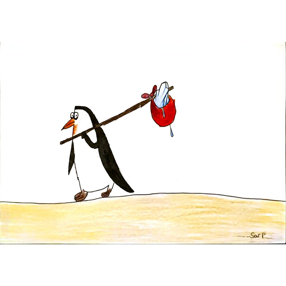 Sarp Soyhan 29x21cm Orijinal Karikatür BOD07015