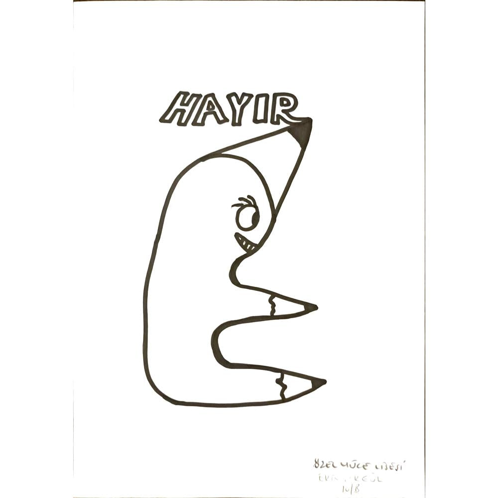 Ekin Akgül 29x21cm Orijinal Karikatür BOD07020
