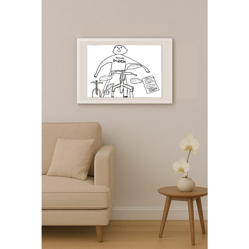 Fırat Berkan Koyuncu 29x21cm Orijinal Karikatür BOD07024