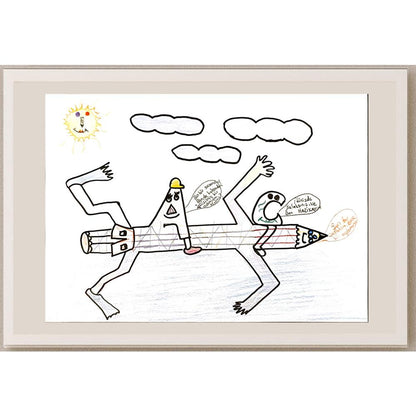 Ceren Toprak 29x21cm Orijinal Karikatür BOD07025