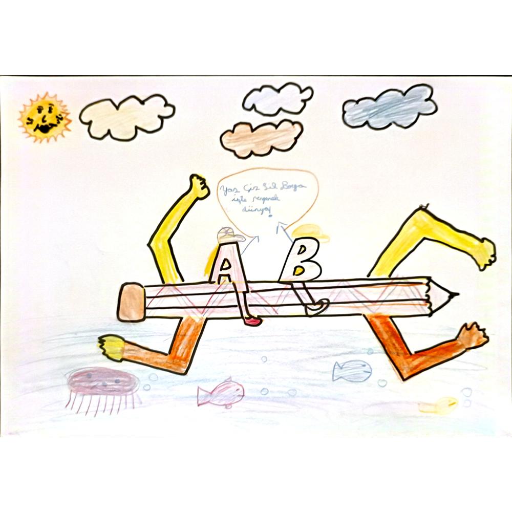 Ceren Toprak 29x21cm Orijinal Karikatür BOD07026