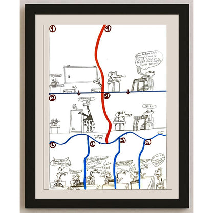 HaktanŞenses 29x21cm Orijinal Karikatür BOD07030