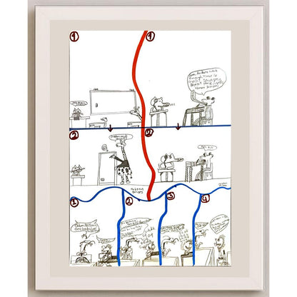 HaktanŞenses 29x21cm Orijinal Karikatür BOD07030