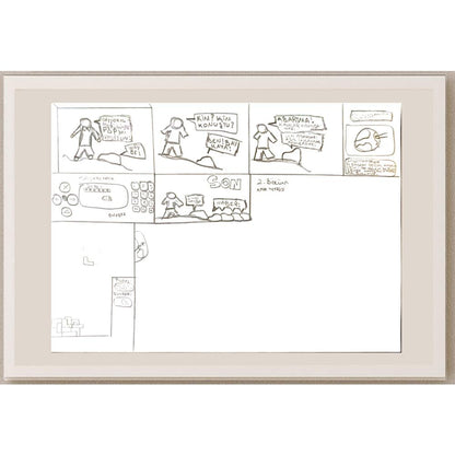 Utku Boduroğlu 29x21cm Orijinal Karikatür BOD07034