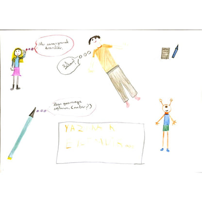 Eylül Atak 29x21cm Orijinal Karikatür BOD07037