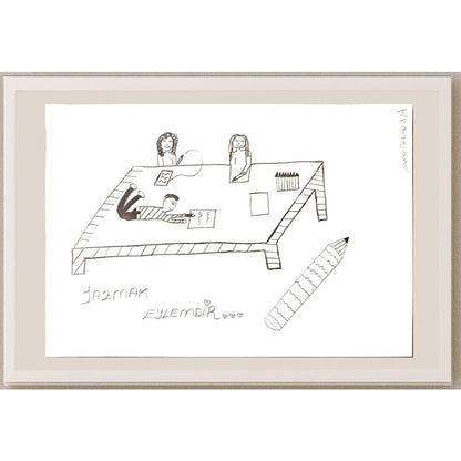 Zeynep Defne 29x21cm Orijinal Karikatür BOD07039