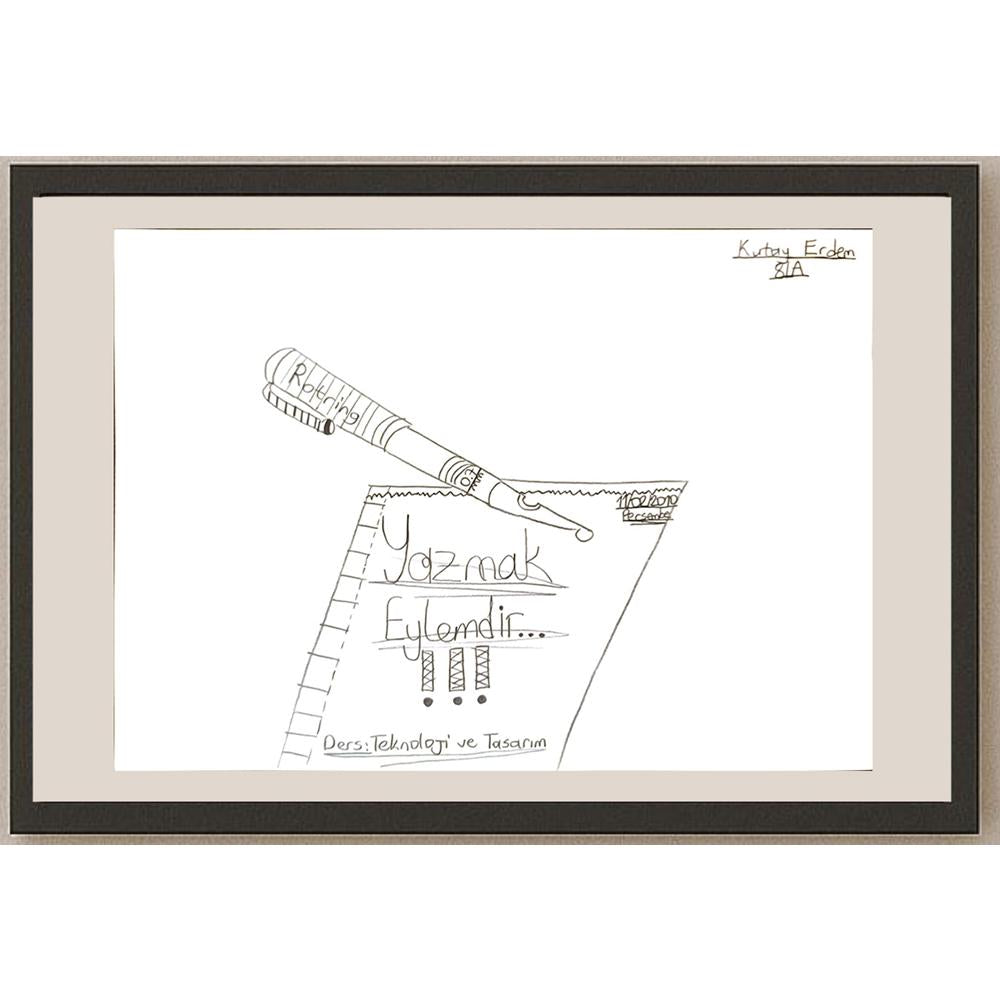 Kutay Erdem 29x21cm Orijinal Karikatür BOD07040