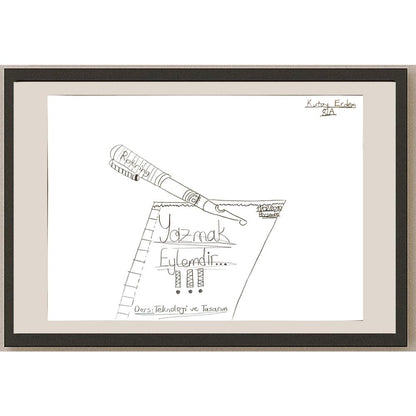 Kutay Erdem 29x21cm Orijinal Karikatür BOD07040