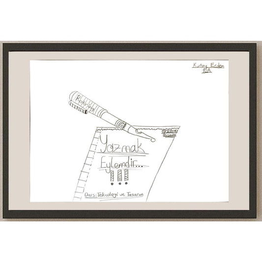 Kutay Erdem 29x21cm Orijinal Karikatür BOD07040