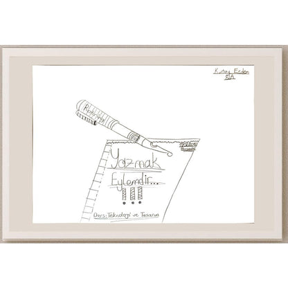 Kutay Erdem 29x21cm Orijinal Karikatür BOD07040
