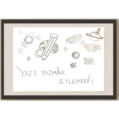 Eda Gürpınar 29x21cm Orijinal Karikatür BOD07044