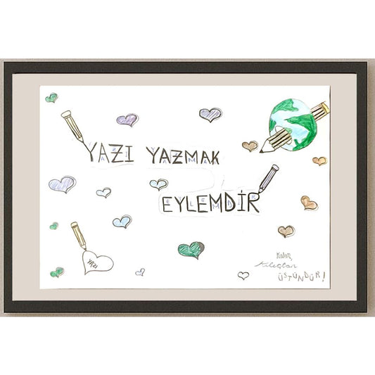 Ladin Köseoğlu 29x21cm Orijinal Karikatür BOD07046