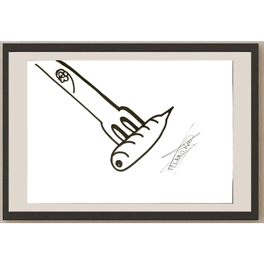 Enes Koz 29x21cm Orijinal Karikatür BOD07049