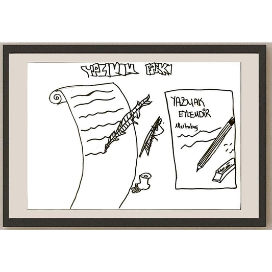 Enes Koz 29x21cm Orijinal Karikatür BOD07050
