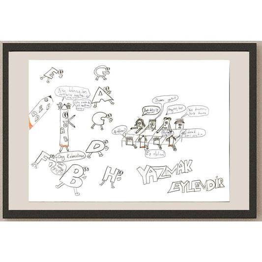 Çağla Sözen 29x21cm Orijinal Karikatür BOD07052