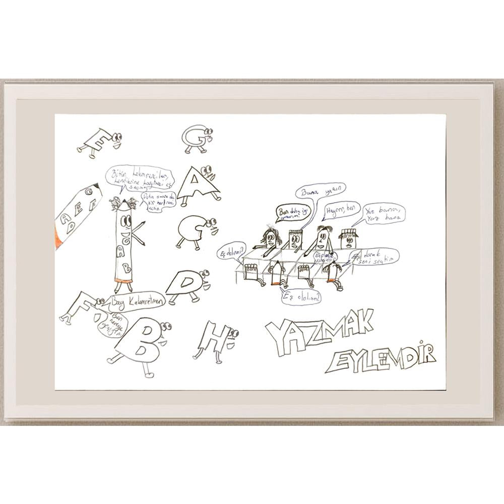 Çağla Sözen 29x21cm Orijinal Karikatür BOD07052