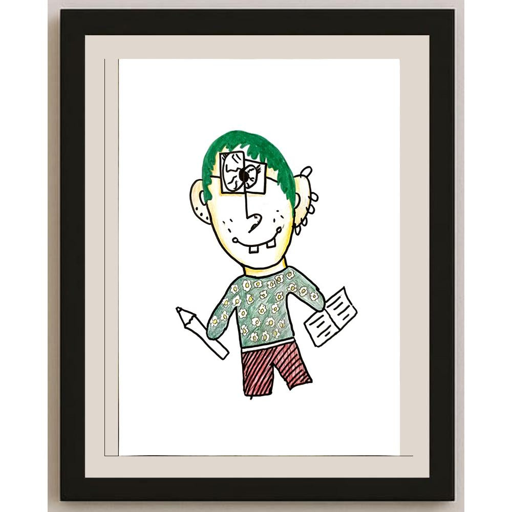 DilayÖzden 29x21cm Orijinal Karikatür BOD07059