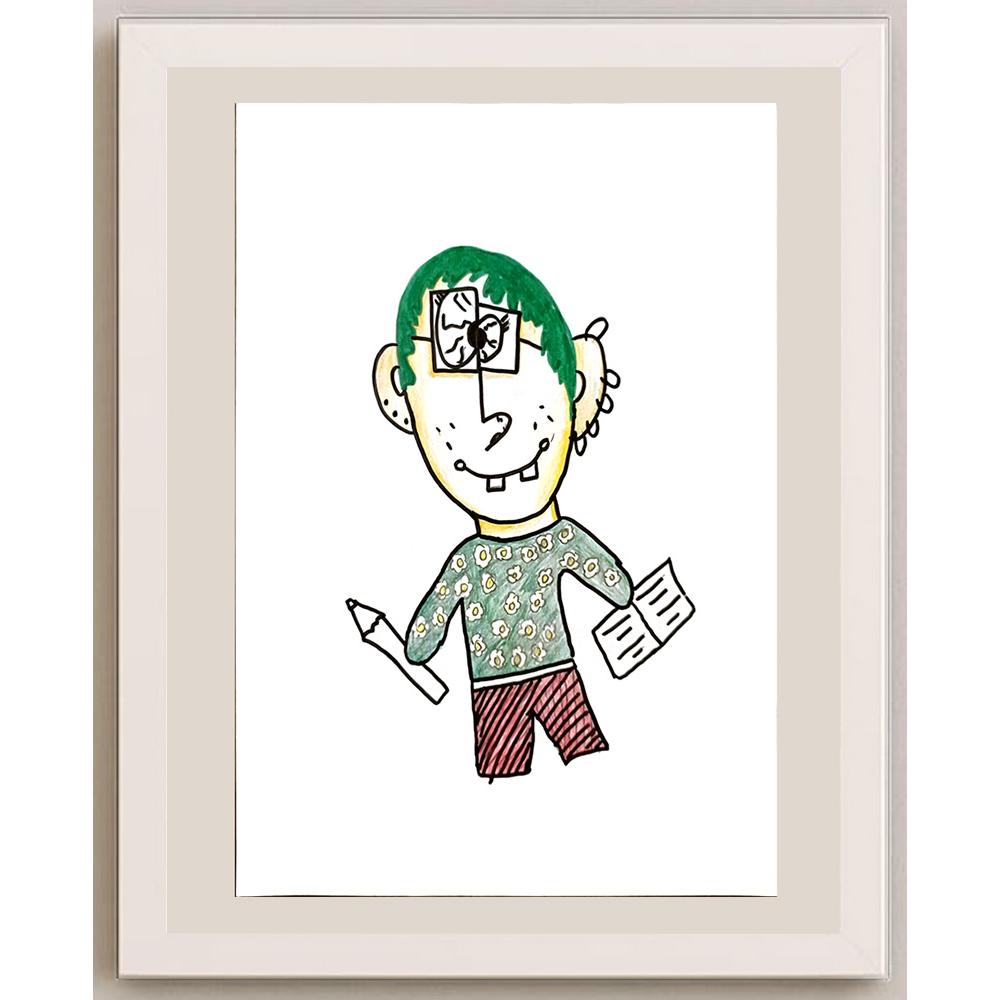DilayÖzden 29x21cm Orijinal Karikatür BOD07059