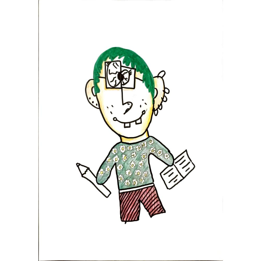 DilayÖzden 29x21cm Orijinal Karikatür BOD07059
