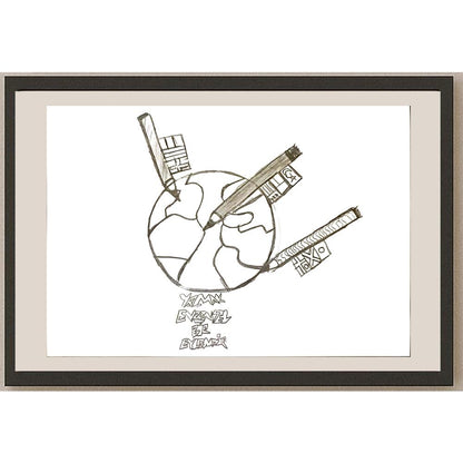 Zeynep Gamze Zengin 29x21cm Orijinal Karikatür BOD07061