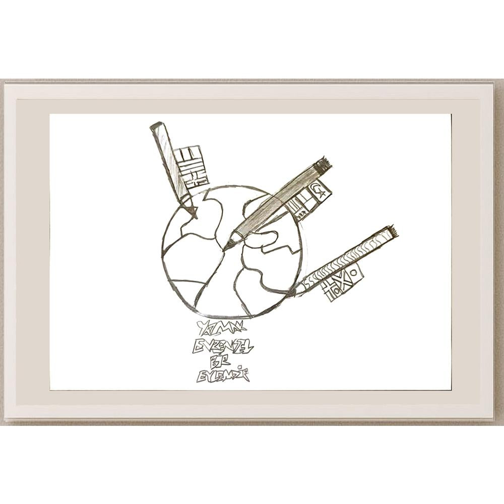 Zeynep Gamze Zengin 29x21cm Orijinal Karikatür BOD07061